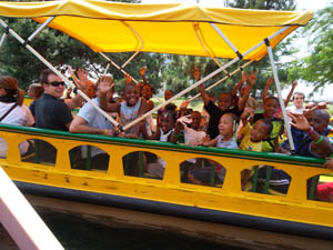 Explorers on Water Taxi