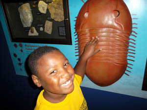 Child at museum
